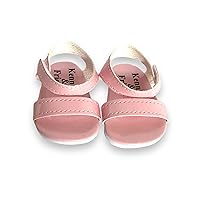 18 Inch Doll Sandals for Kennedy and Friends Dolls and Other 18 Inch Dolls (Pink Shiny)