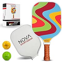– Pickleball Paddles with 2 Balls Premium Lightweight Carbon Fiber Pickleball Paddle Polypropylene Honeycomb Core, Pickleball Set Suitable for Beginners and Advanced Players
