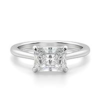 1CT-5CT Radiant Cut Colorless VVS1 Diamond Moissanite Engagement Ring Wedding Band Gold Silver Jewelry Eternity Solitaire Halo Vintage Unique Antique Anniversary Promise Gift