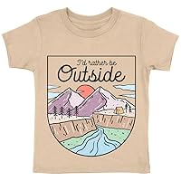 I'd Rather Be Outside Toddler T-Shirt - Adventure Themed Clothing - Cute Adventure Baby Gift