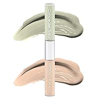 Cream Dual-Ended Concealer Stick Green/Light, Neutralizing, Dark Circles, Scars, Blemishes, Eyes