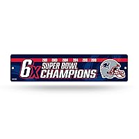 NFL New England Patriots - 6X Champ Plastic Street Sign - Home Décor - Wall Sign