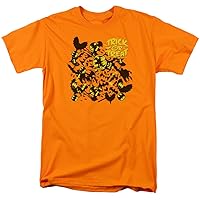 Batman Men's Trick Or Treat Collage Classic T-shirt Orange