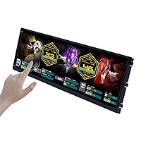 VSDISPLAY 14.5 Inch 2K Touch Monitor 2560x720 IPS Stretched Bar LCD for DIY PC Case Touch Screen AIDA64 GPU CPU Data Monitoring Secondary Display