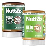 NuttZo Regular Keto & Chocolate 12oz. Keto Nut Butter Bundle