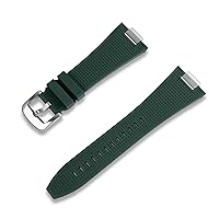 Crafter Blue TS01 Straight End Watch Band FKM Rubber Watch Strap Replacement for Tissot PRX 40mm 410/407 Quartz/Automatic Versions