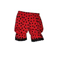 Lady Bug Ladybird Black & Red Polka Dot Short Bloomers