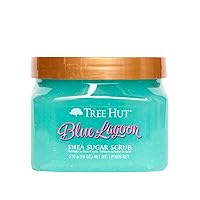 Tree Hut Blue Lagoon Shea Sugar Scrub, Ultra Hydrating and Exfoliating Scrub for Nourishing Essential Body Care, 18 Ounce (Pack of 1), 18.0 Ounce, Pack of 1