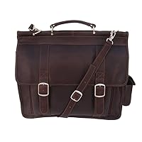European Briefcase - Leather - Chocolate