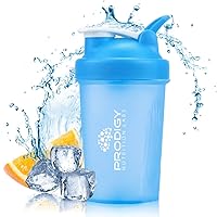 Premium Shaker Bottle Perfect for Protein Shakes and Pre Workout -14 Ounce (Blue)