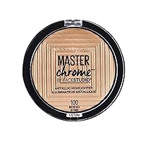 Master Chrome Metallic Highlighter Powder Makeup, Molten Gold, 1 Count