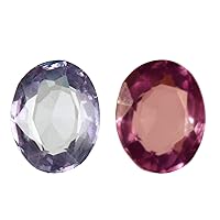 GEMHUB Oval Cut Faceted Pandent, Ring Making Small Stone Color Changing Alexandrite Loose Gemstone for Jewelry Making VV-267