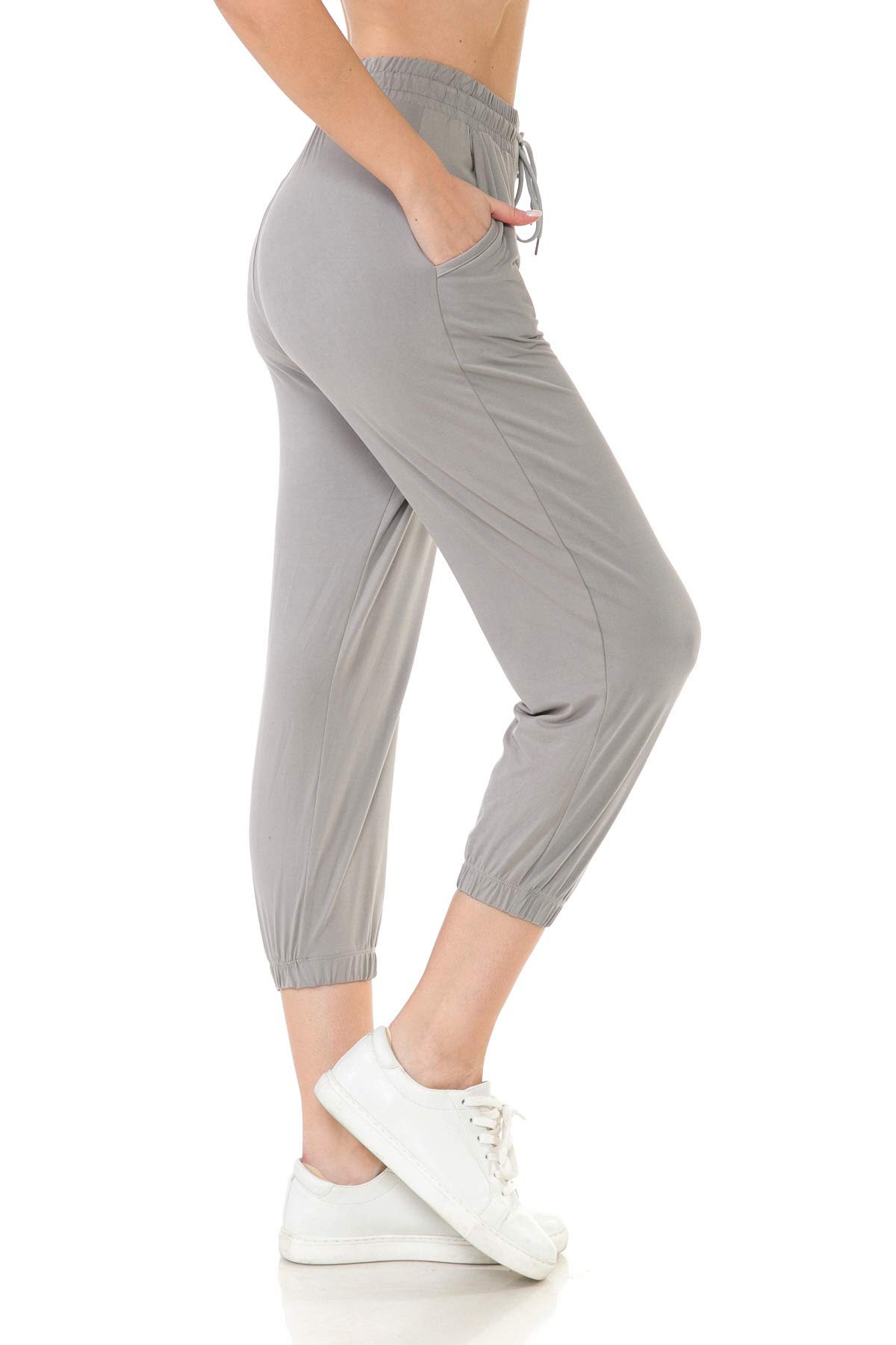 Buy Leggings Depot Women's Relaxed-fit Jogger Track Cuff Sweatpants with  Pockets for Yoga, Workout