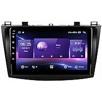 Android 12 Car Radio Multimedia Player 9 Inch Touch Screen Car Stereo for M-azda 3 2010-2013, with Bluetoothwith 4G 5G WiFi SWC DSP Carplay Steering Wheel 1,6+128G