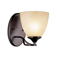 Trans Globe Lighting 70371 ROB 1-Light Wall Sconce, Rubbed Oil Bronze