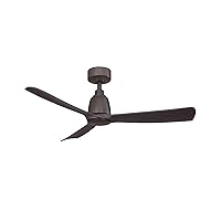 Fanimation Kute Indoor/Outdoor Ceiling Fan with Dark Walnut Blades 44 inch - Dark Bronze