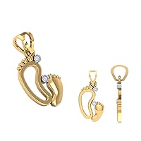 14k Solid Gold Mother & Baby Pendant Mother-Baby Charm Mom Child Pendant Gold diamond Certified jewelry Rreal diamond mothers special