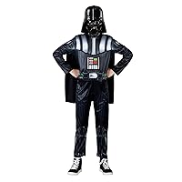 STAR WARS Boys Darth Vader Light Up Costume, Kids Halloween Costume, Child - Officially Licensed Small