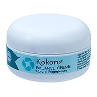 Kokoro Balance Creme for Women, Bioidentical Natural Progesterone Cream for Menopause Support, 2oz Jar, Paraben-Free, No Phytoestrogens, Recommended by Dr. Lee Since 1996, Vegan and PETA Formulation