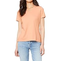 Ladies' Relaxed Jersey Relaxed Fit Cotton Short Sleeve V-Neck T-Shirt for Women’s