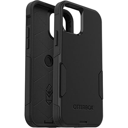 OtterBox Commuter Case for iPhone 12 / iPhone 12 Pro, Shockproof, Drop Proof, Rugged, Protective Case, 3X Tested to Military Standard, Antimicrobial Protection, Black