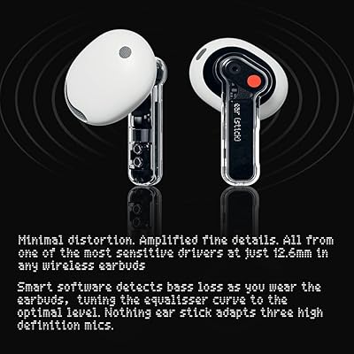 Nothing Ear Stick Wireless Earbuds, Bluetooth 5.2 in Ear Stick Headphones  with 3 Microphone,29H Playtime IP54 Waterproof Bass Lock Earphones
