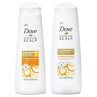 Shampoo and Conditioner Set - DermaCare Scalp Dryness & Itch Relief, Pyrithione Zinc Shampoo and Conditioner, Anti-Dandruff, Anti-Frizz, Smoothing Hair Care, 12 Oz (2 Piece Set)