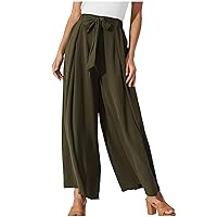 Womens Pants Pants for Women Graphic Loose Fit High Cut Flared Wide Leg Summer Fall Pants 2024 Fashion
