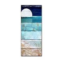 Beach Moonrise I by Color Bakery, 8x19-Inch Canvas Wall Art
