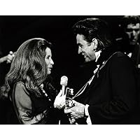 Johnny Cash and June Carter on stage Photo Print (10 x 8)