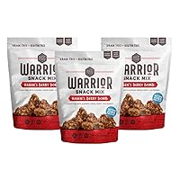 BeeFree Warrior Mix Gluten Free Granola - Chunky Granola Bites | Paleo Granola, Low Carb, Grain Free, Preservative Free, Oat Free | Granola for Yogurt, Low Calorie Snacks | Hagen’s Berry Bomb, 9 Ounce Bags, 3 Pack