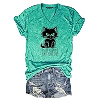Woxlica Funny Graphic T Shirts for Women Cute Sarcastic Tops Humorous T-Shirt