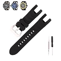 Rubber 26MM Watch Bands Replacement Fit for Invicta Reserve Collection Venom 5732 1219 6118 6117 6105 6116 6110 14467 16149 18535 Silicone Strap Wirstband for Men and Women Waterproof Bracelet Watch accessories