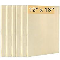 OLYCRAFT 6pcs Wood Painting Canvas Panels Rectangle Unfinished Wood Cradled Painting  Panel Boards for Painting, Clay Crafting, Arts & Crafts 