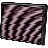 Engine Air Filter: Increase Power & Towing, Washable, Premium, Replacement Air Filter: Compatible 1999-2019 Chevy/GMC Truck/SUV V6/V8 (Silverado, Suburban, Tahoe, Sierra, Yukon, Avalanche) 33-2129