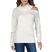 PAIGE Women's Raundi Metallic Cold Shoulder Relaxed Sweater