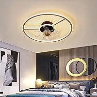 Ceiling Fans, with Lamps Remote Control Ceiling Fans with Lamps Ceiling Fan with Lighting Led Light Ceiling Fan Chandelier Ceiling Fan with Lights for Bedrooms/Gold