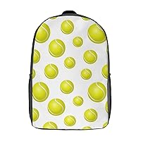 Tennis Ball Casual Backpack Fashion Shoulder Bags Adjustable Daypack for Work Travel Study