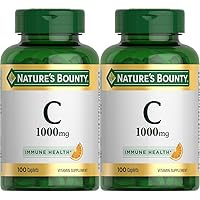 Vitamin C 1000mg, Immune Support Supplement, Powerful Antioxidant, 2 Pack, 100 Caplets