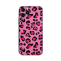 MightySkins Carbon Fiber Skin for Apple iPhone 12 Pro - Pink Leopard | Protective, Durable Textured Carbon Fiber Finish | Easy to Apply, Remove, and Change Styles | Made in The USA