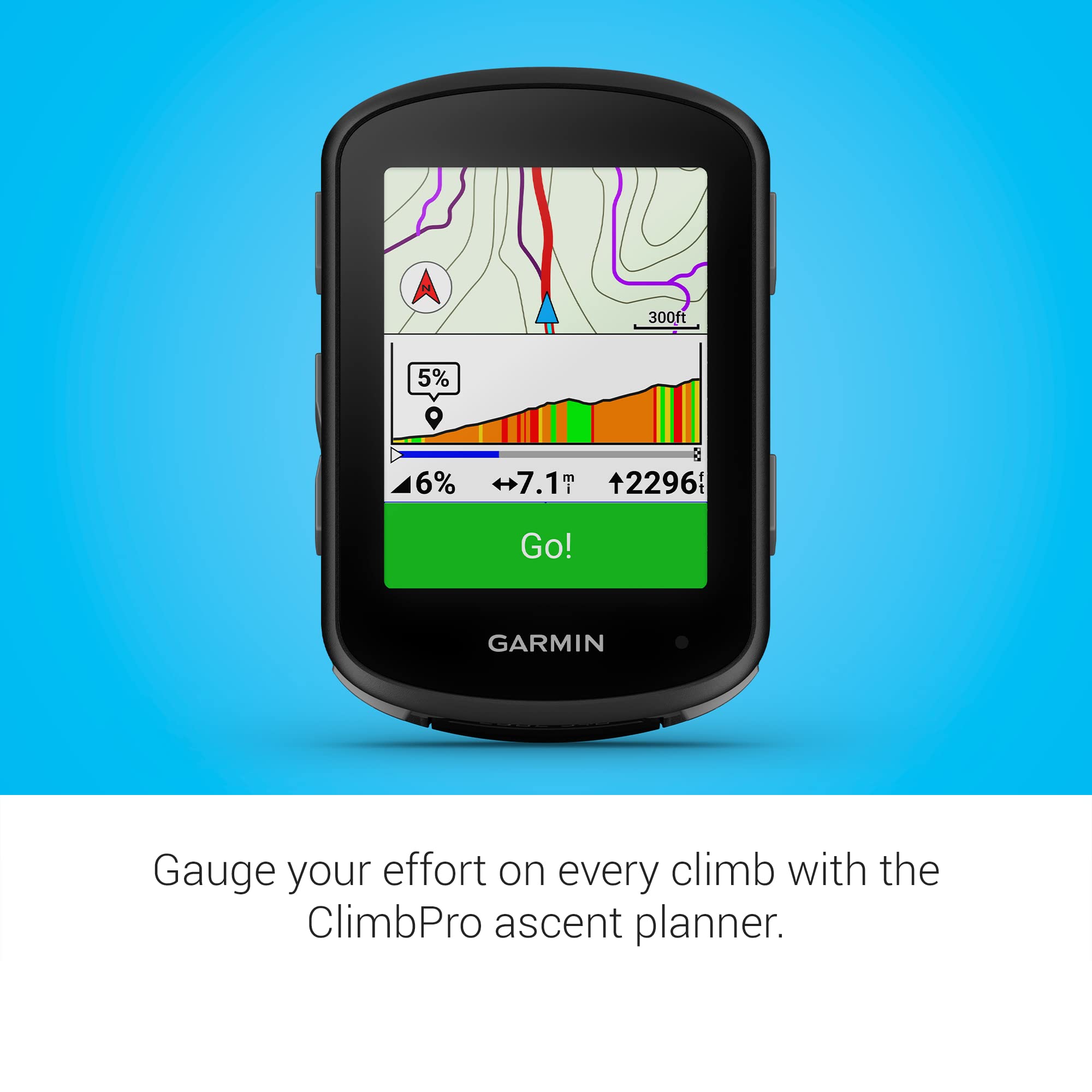 Garmin Edge 540 Bundle,  Compact GPS Cycling Computer with Button Controls, Targeted Adaptive Coaching and More – Bundle Includes Speed Sensor, Cadence Sensor and HRM-Dual