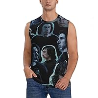 Adam Driver Man's Quick Dry Breathable Sports Tank Tops Sleeveless Shirts for Beach Running Workout