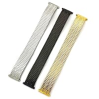 18-22mm Men’s Stainless Steel Stretchy Expandable Watch Strap Bracelet