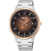 SEIKO Essentials Quartz Brown Dial Stainless Steel Men's Watch SGEH90