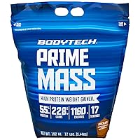BodyTech Prime Mass- Chocolate (12 lbs./17 Servings)