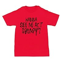 Disney Wanna See Me Act Grumpy Adult Flip Red T-Shirt