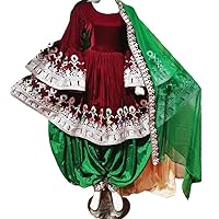 Afghan Kuchi Handmade Afghan Traditional Dress for Wedding Afghani Pashtun Culture Engagement Dress for Girls and Women from Pakistan