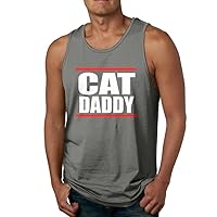 Cute Funny Cat Daddy Patriotic American Party Unisex Tank Top