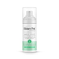 The Honey Pot Company - Feminine Anti-Itch Spray -at Home or On The Go Medicated Spray to Relieve Itch and Irritation. Maximum Strength - 2.71 fl. Oz.