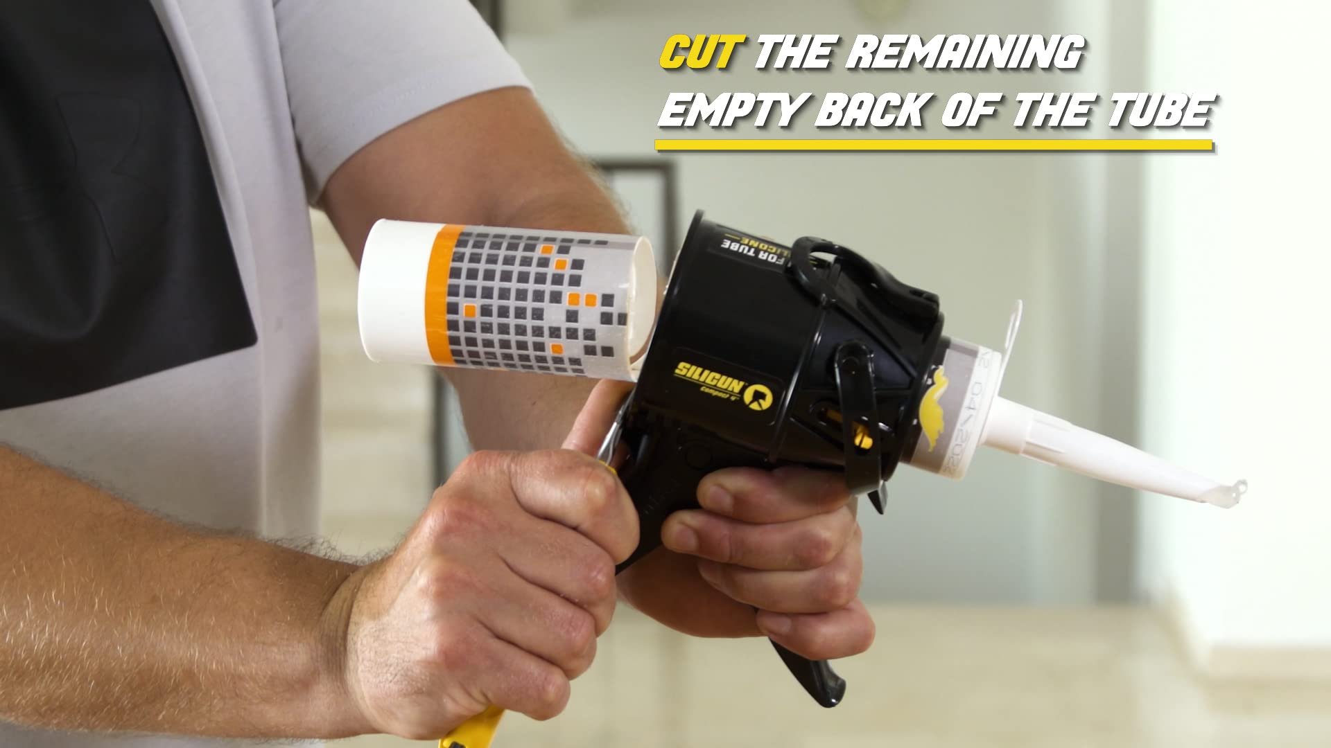 SILIGUN Caulking Gun - Anti Drip Extreme-Duty Caulking Gun - Patented New and Innovative Design - Lightweight ABS Frame - for the Smallest to the Largest Jobs (1)